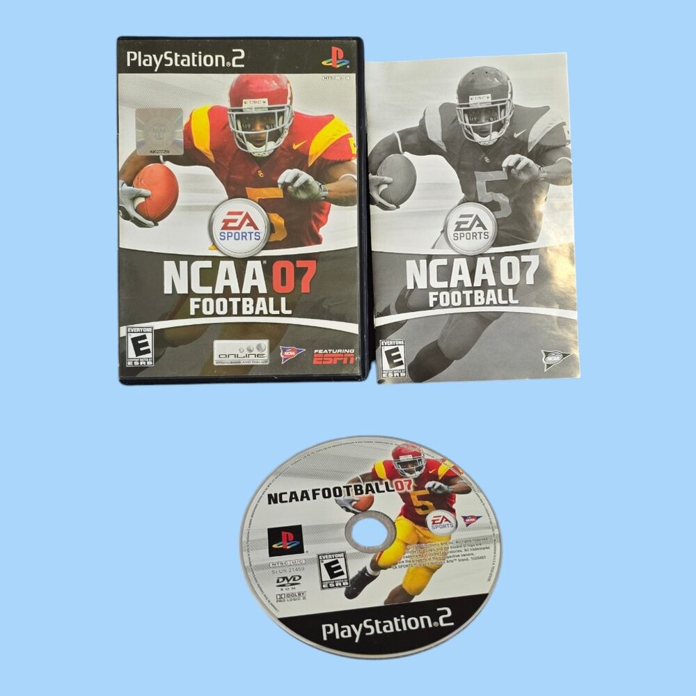 NCAA Football 07 (Sony PlayStation 2, PS2, 2006) Complete CIB